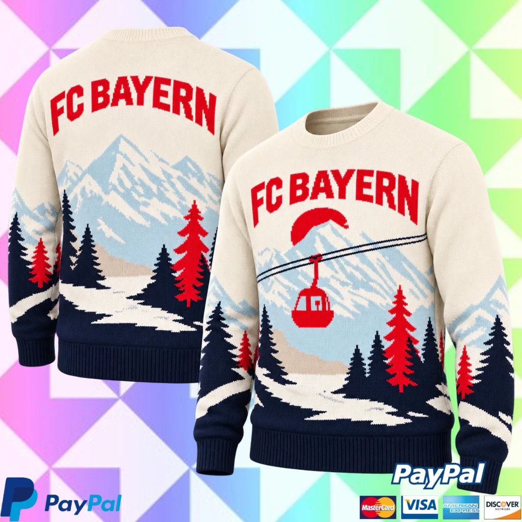 FC Bayern Munchen Winter Landscape Christmas Jumper