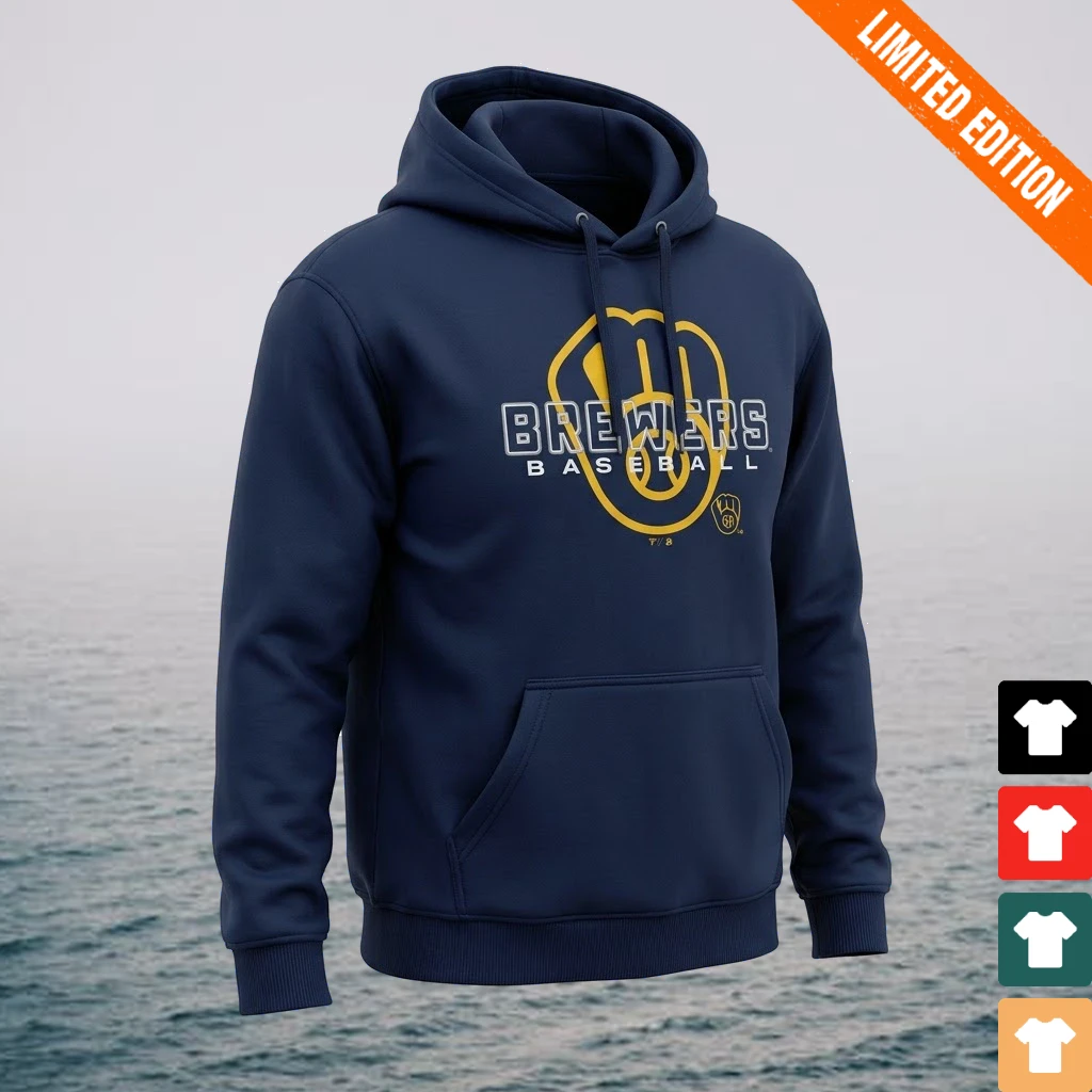 Milwaukee Brewers Navy Stellar Pullover Hoodie