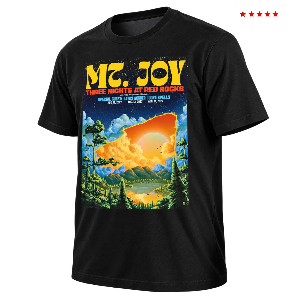 Mt. Joy Three Nights at Red Rocks Concert Shirt